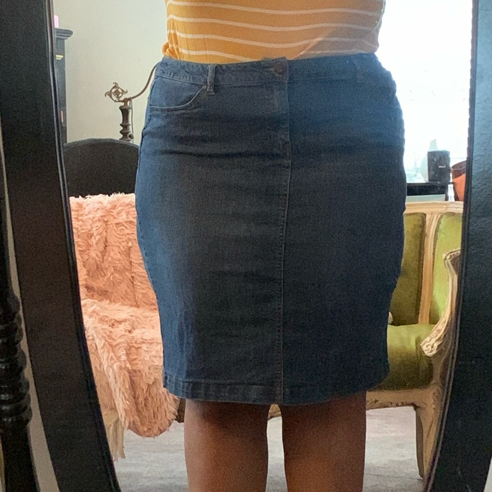 Midi Jean Skirt
